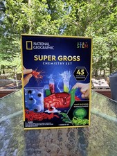 National Geographic Stem Super Gross Chemistry Set Experiments NEW Open Box