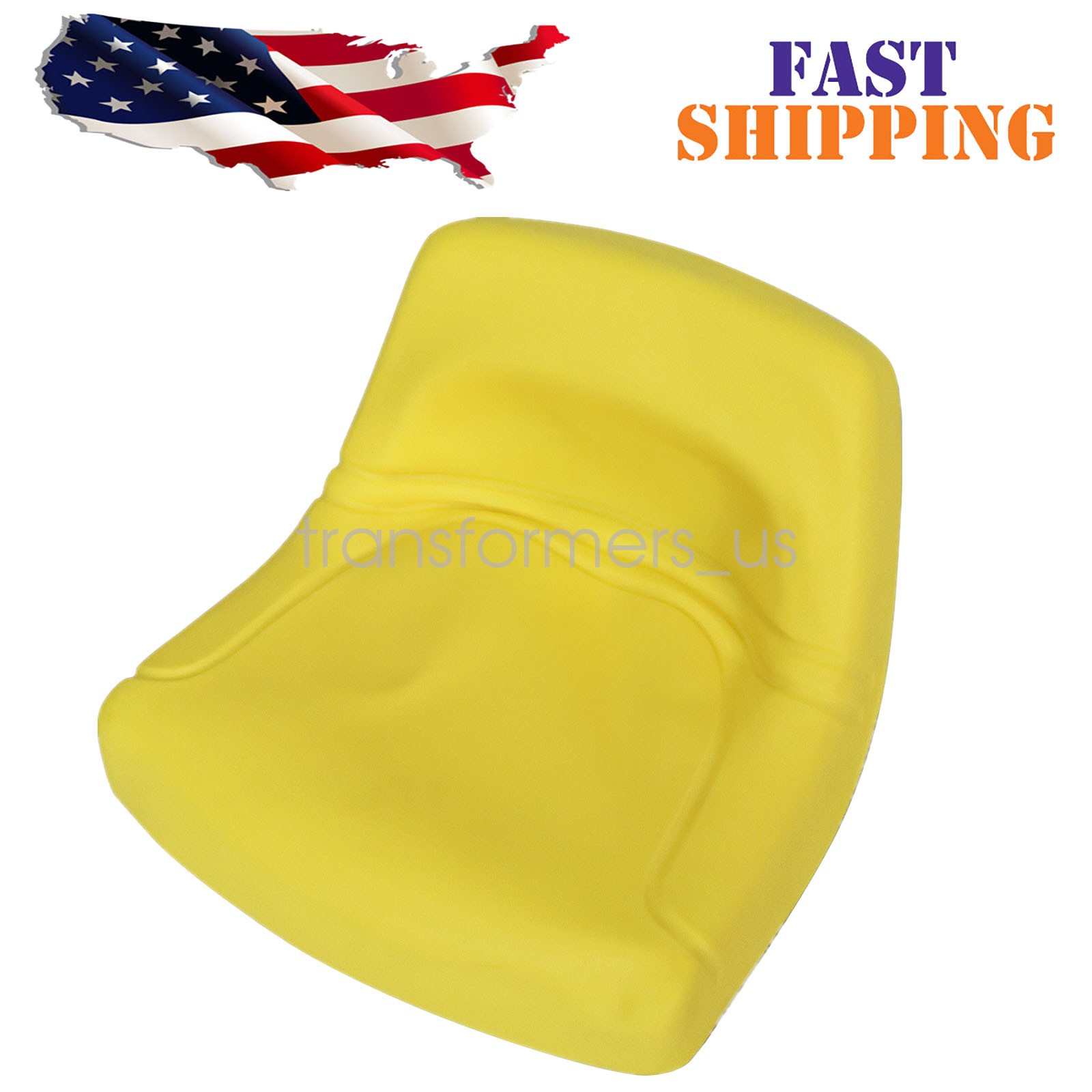 New Fits John Deere Lawn Mower Garden Tractor Replacement Low Back Seat Yellow