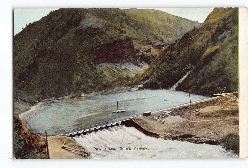 Ogden Canyon Utah UT Postcard 1907-1915 Power Dam