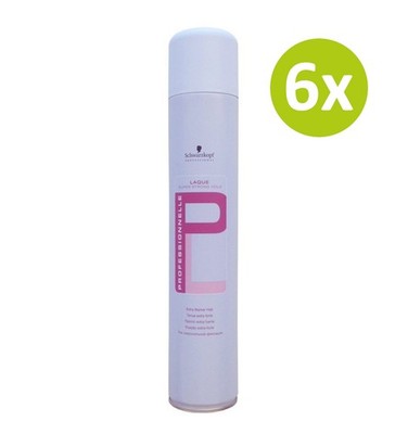 Schwarzkopf Professionnelle Laque Super Strong Hold 6x 500ml (=3000ml)