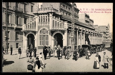 Ansichtskarte Barcelona, Apeadero del Paseo de Gracia 