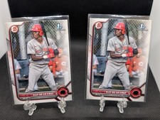 2022 Bowman Elly De La Cruz Lot (x2) Paper Base Cincinnati Reds RC