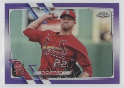 2021 Topps Chrome Purple Refractor 93/299 Jack Flaherty #70 0l9t