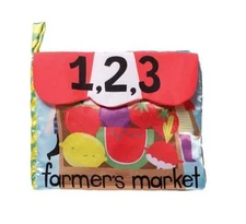 Farmers Market Activity Soft Book Baby Toy by Manhattan Toys