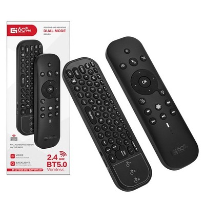 GREVA Bluetooth Voice Remote with Keyboard, Air Mouse Remote Control Backlit Rec