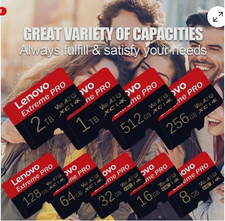 1TB 2TB, 512GB Micro SD Card Memory Card TF Card with Free Adapter High Speed