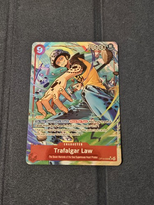 #ad #ad Trafalgar Law Alt Art OP14 009 One Piece TCG English IN HAND Ship 1 Day NM $70.00