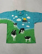 Vintage 90s Liquid Blue Ben & Jerry’s Euphoria Aop T Shirt All Over Print
