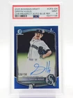 GRIFFIN HUGUS 2025 BOWMAN CHROME DRAFT 1ST BLUE REFRACTOR AUTO /150 PSA 9 Q6608
