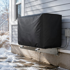AC Outdoor Unit Cover Thick Aluminum Foil Insulated Winter Protection Sleeve 2Pk
