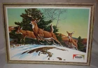 Vintage Schmidt's of Philadelphia Beer Sign Deer - Cardboard - 22" x 16"