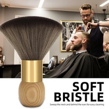 Professional Barber Neck Duster Soft Haircut Cleaning Brush Wood Handle Styling