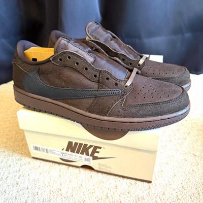 Jordan Air Jordan 1 Low Travis Scott Velvet Brown Size 11.5