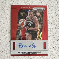 Panini Prizm Betnijah Laney-Hamilton New York Liberty Red Prizm Autograph