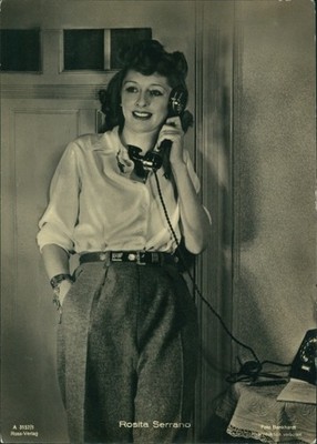 Ak Schauspielerin Rosita Serrano, Portrait, Telefon - 3928462