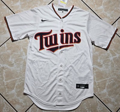 NWT Nike Minnesota Twins White Home Authentic Baseball Game Jersey Men's Small