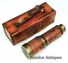 Vintage Telescope Antique 16 Inch Hand Extending Naval Victorian X-mass Gift