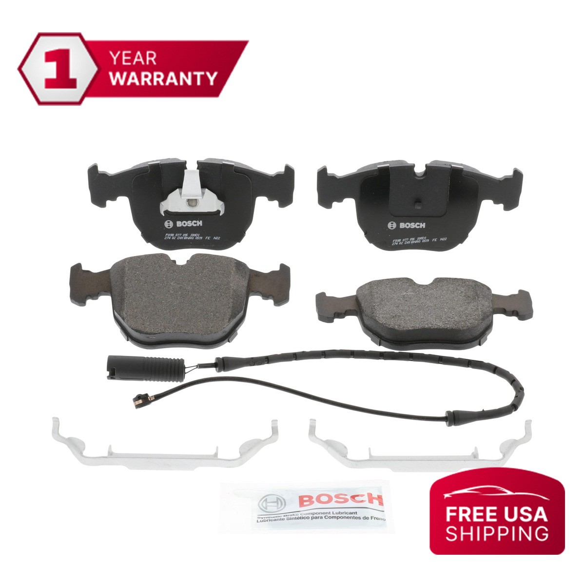 Bosch Disc Brake Pad Set Front BP681 For 95-06 BMW X5 540i 740i M5 Bentley