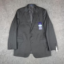 Stafford Blazer Mens 46R Gray CoolMax Performance Wool Classic Fit Jacket 46 Reg
