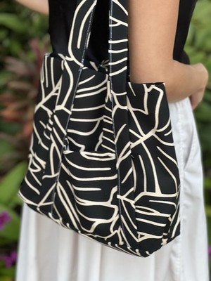 Sturdy One Of A Kind Canvas Tote Bag. Two Pockets Total.
