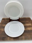 Vintage Crown Corning Milk Glass 9" Dinner Plate Lot of 5 White 1950’s