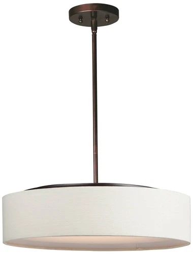 Maxim Prime 20" Wide Oatmeal Linen Shade LED Pendant Light - Picture 2 of 4