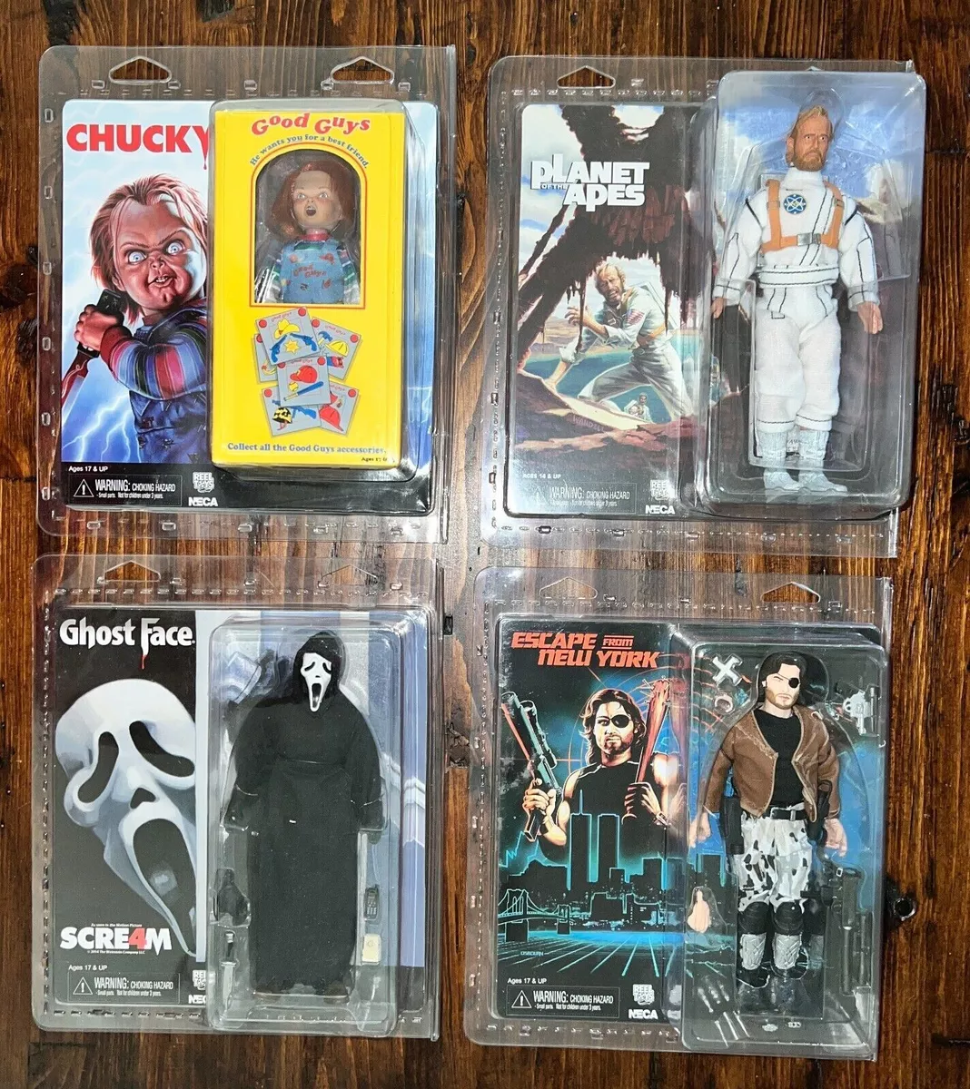 Retro-Clothed Scream 4 Ghostface Child's Play Chucky Action Figures NECA U  Pick