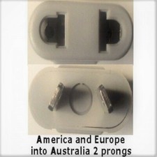 1 X Australia converter for american and European devices plug adapter grey *