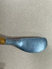 Rare Huntly Wood Shaft Golf Putter England with Patent Stamp