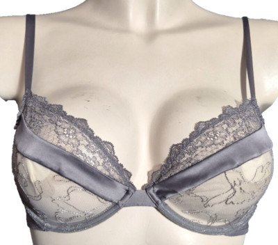 Andres Sarda Verdi Damen Durchsichtig Bügel-BH Gr.75B UK34B Luxus Wäsche