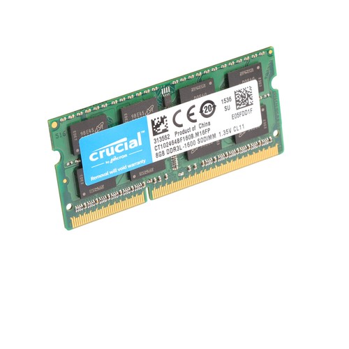 Kit RAM Crucial 16 Go (2x8 Go) DDR3L 1600 MHz PC3-12800 - 240 Broches, Neuf Testé