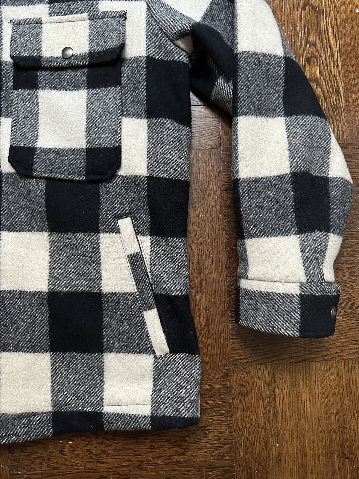 Vintage Pendleton Wool Shirt Jacket - Buffalo Pla… - image 6