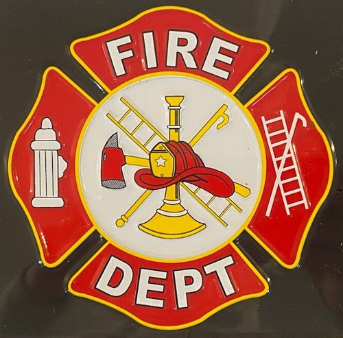 FIRE DEPT DEPARTMENT FIREFIGHTER booster license plate - Picture 2 of 7