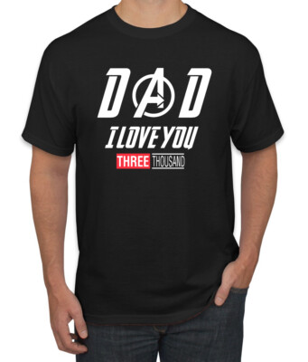 Papa I Love You 3000 Endgame Superheld Vatertag Geschenkidee Popkultur Tshirt