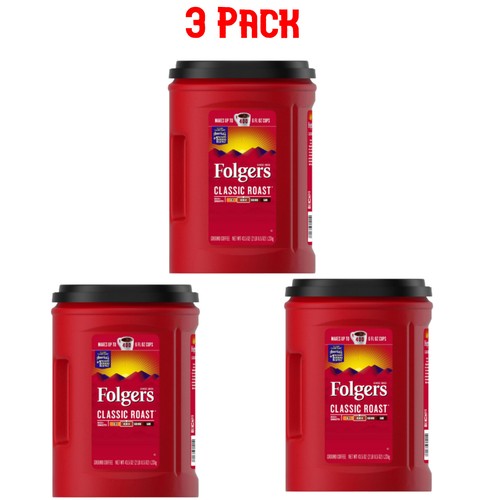 Folgers Classic Roast Ground Coffee 43.5 Oz (3 Pack) eBay
