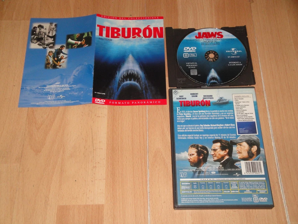 TIBURON EDICION DEL COLECCIONISTA DVD EN FORMATO PANORAMICO EN MUY BUEN ESTADO - Imagen 2 de 2