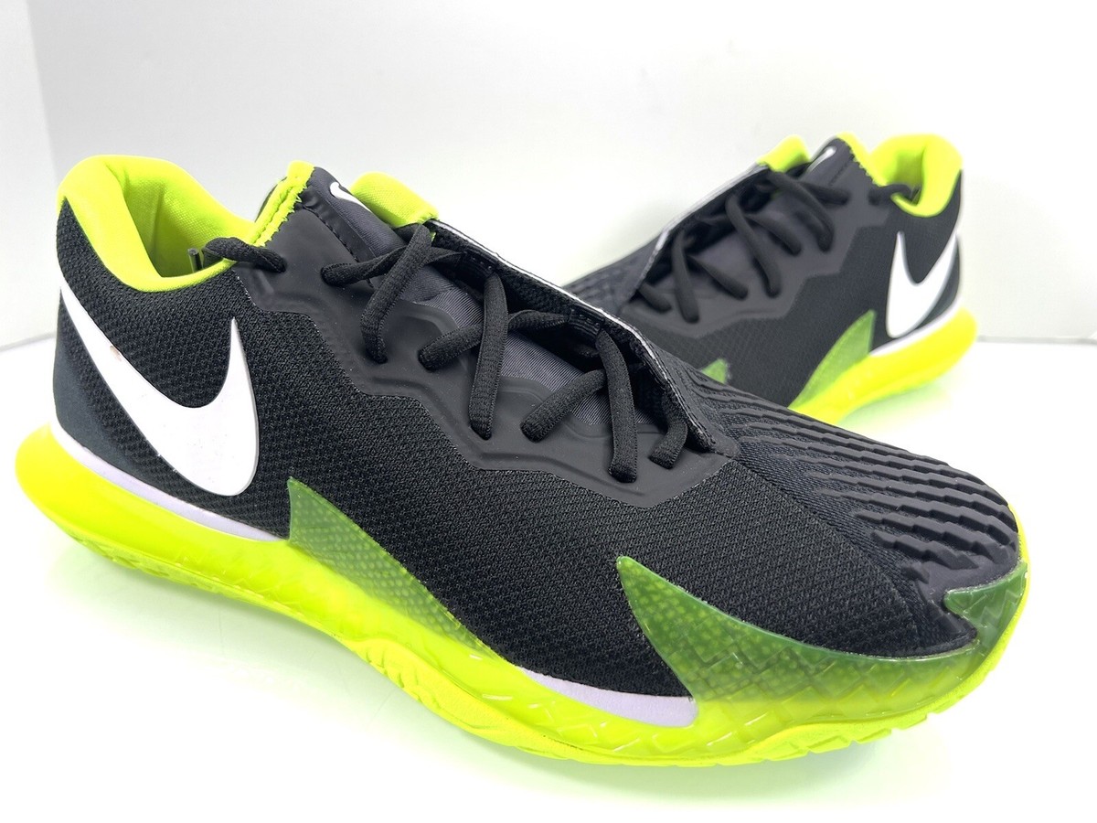 NIKE ZOOM VAPOR CAGE 4 RAFA RAFAEL NADAL BLACK WHITE VOLT