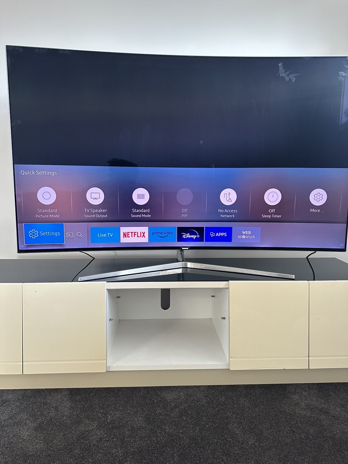 65 Inch Samsung Curved TV eBay