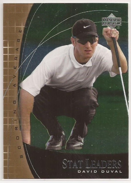 2001 Upper Deck Stat Leaders #SL12 David Duval - PGA Golf 