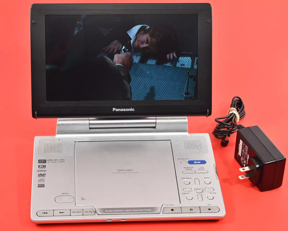 Panasonic DVD-LX97 9-inch Portable DVD Player - Silver