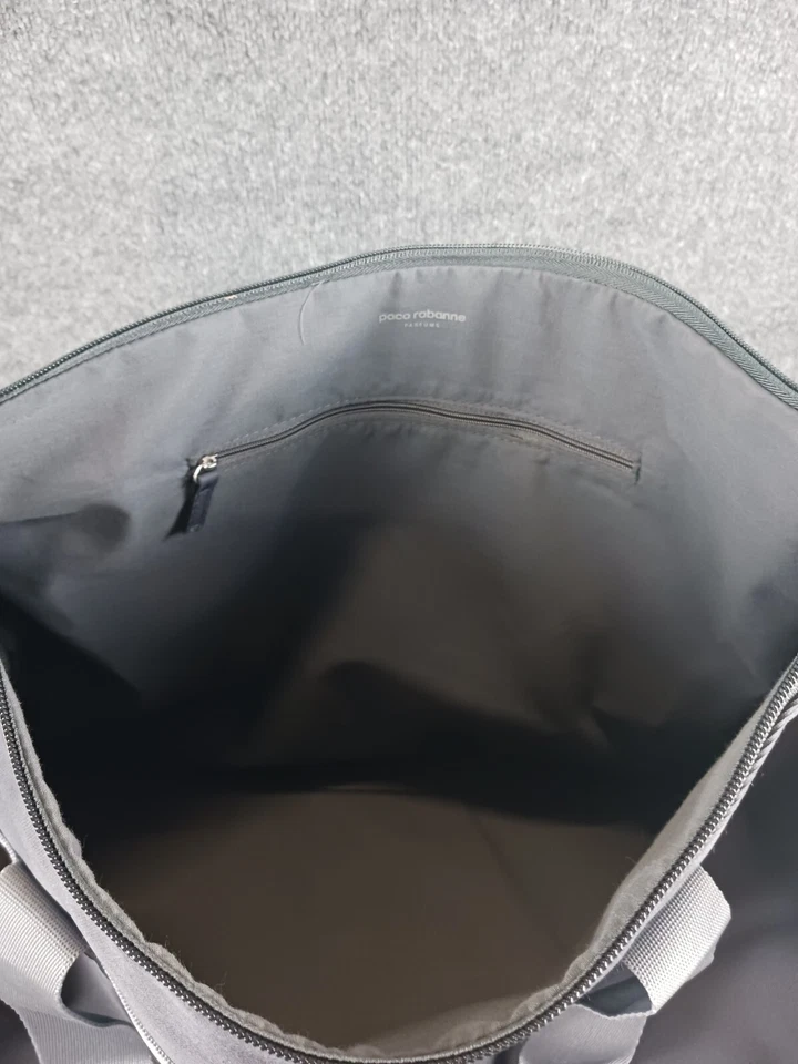 BOLSO DE LONA PACO RABANNE INVICTUS CON CORREA Y ASAS GRIS Foto 3 de 4