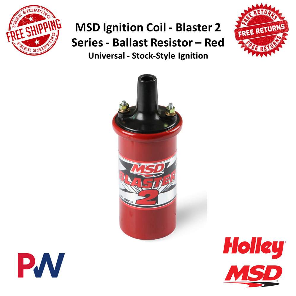 MSD Ignition Coil - Ballast Resistor - Blaster 2 - 8mH - 45000