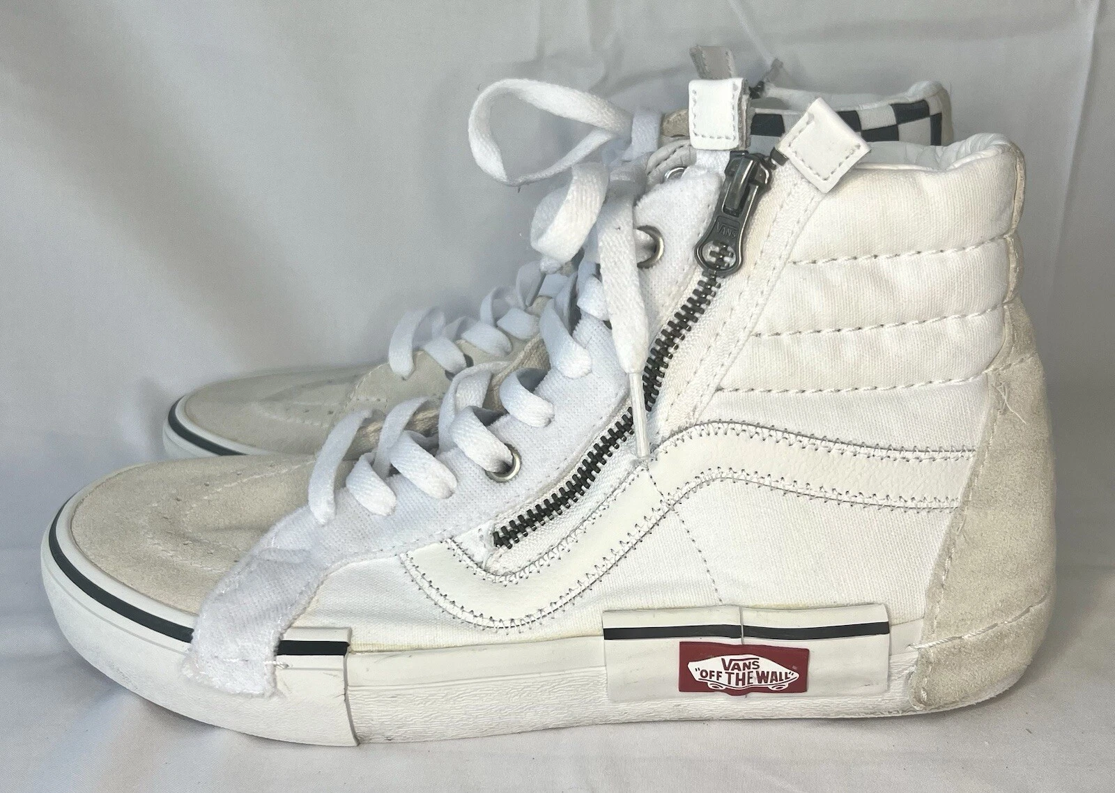 Vans Sk8 Hi Scacchiera Bianco 7 5