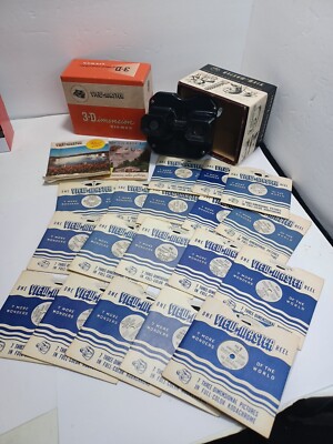 VINTAGE VIEW MASTER MODEL E 3-DIMENSIONAL IN BOX W/ SLIDES