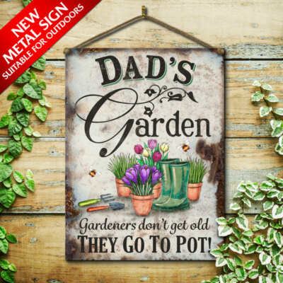 PERSONALISED GARDEN OUTDOOR METAL SIGN WALL PLAQUE