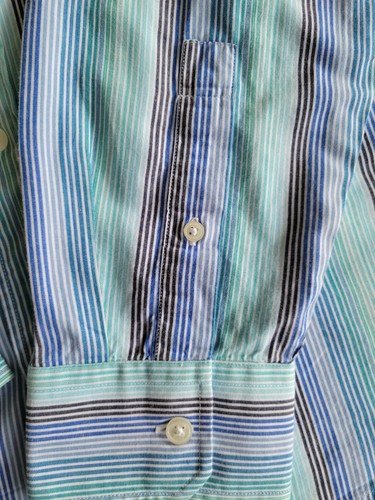 Michael Kors Men's Striped Button Front Long Sleeves Casual Dress Shirt Large - Picture 4 of 8