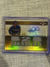 2011 Topps Triple Threads Auto Relic Gold /9 Elvis Andrus #TTAR-47 Auto Sh
