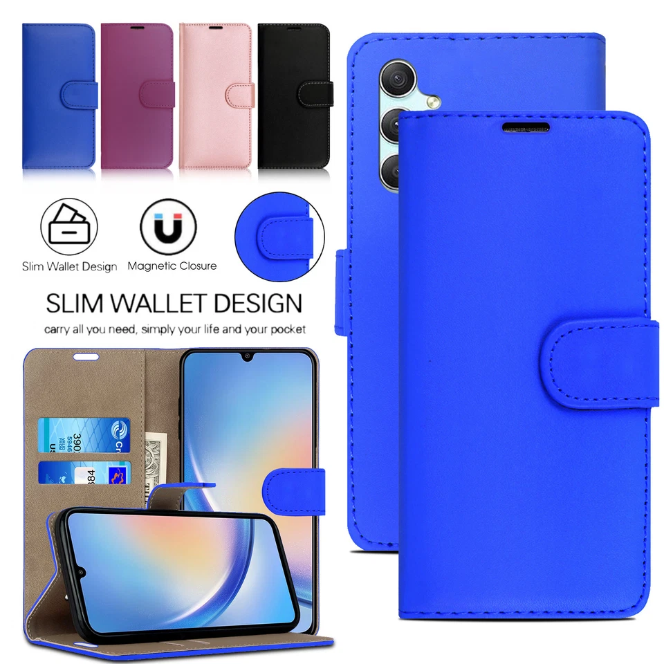 PK786 Case For Samsung Galaxy A14 A34 A54 5G Leather Flip Wallet Stand Book Cover