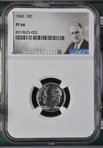 1960 Roosevelt Dime 10C NGC PF66