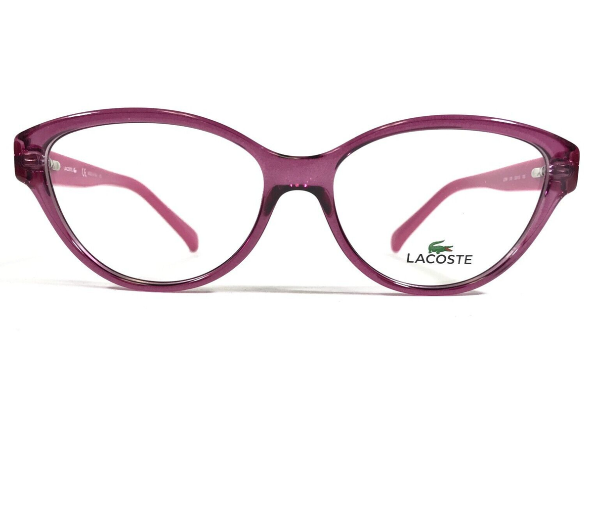 Lacoste Eyeglasses Frames L2764 513 Purple Pink Round Cat 